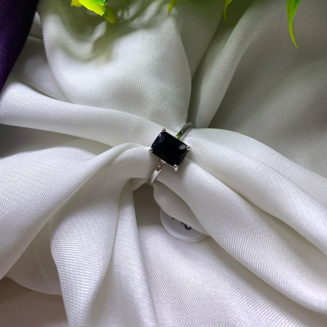 Silver Plates American Diamond Stones ring