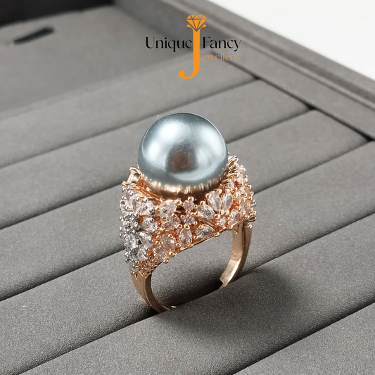 One Caret American Diamond Stones Ring